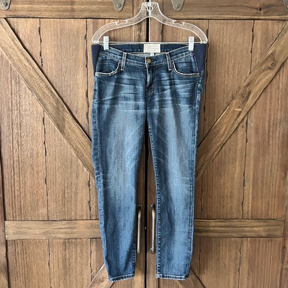 Current/Elliott maternity Skinny Jeans - Classic Blue - Picture 1 of 7